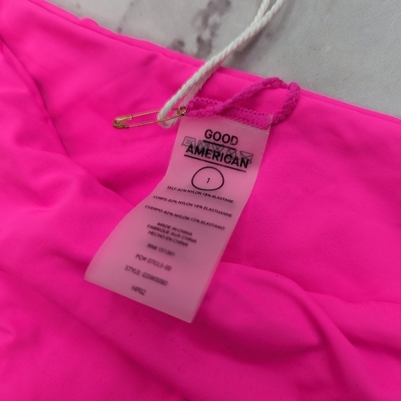 Good American Swim Bottom Women Hot Pink Better Cheeky Bikini Always Fit - Picture 3 of 10